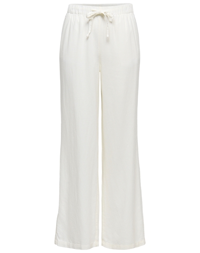 Only - ONLGoa Linen Pull-Up Bukser - Cloud Dancer